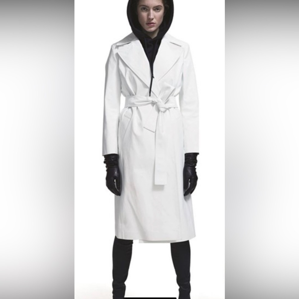 A-Plan-Application White Rubberized Rain Coat
